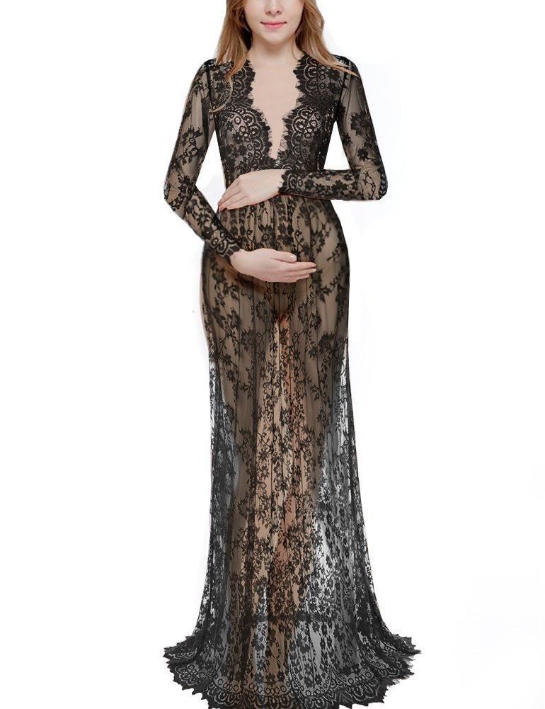 Embrace comfort and elegance with this lace maternity dress, designed Maternity Luv Embrace comfort and elegance with this lace maternity dress, designed Maternity Luv